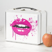 ピンクリップスイラストレーション メタルランチボックス (インサイチュ)