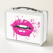 ピンクリップスイラストレーション メタルランチボックス (裏面)