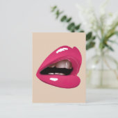 ピンクリップマウスキス ポストカード (スタンド正面)