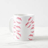 ピンクリップマグカップ コーヒーマグカップ (正面左)