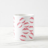 ピンクリップマグカップ コーヒーマグカップ (中央)