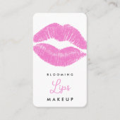 ピンクリップ口紅ステインメイクアップソーシャルメディア 名刺 (正面)