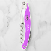 ピンクリップ名前をカスタムするドライバー ソムリエナイフ (正面)