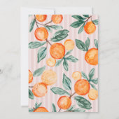 ピンクリトルかわいこちゃんシトラスシャワーアドバイスベビー 招待状 (裏面)