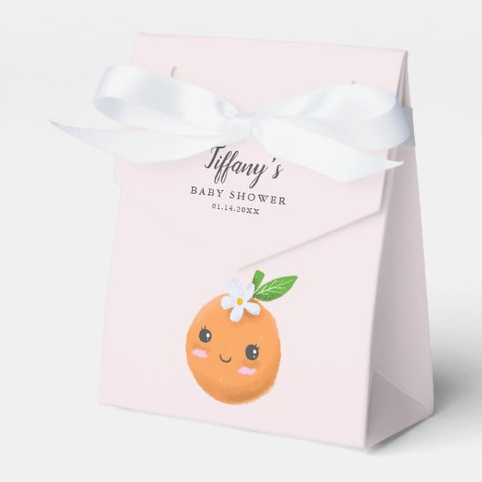 ピンクリトルかわいこちゃんテーマベビーシャワー フェイバーボックス (正面サイド)