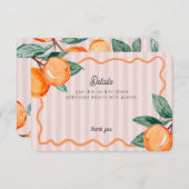 ピンクリトルかわいこちゃんパステルシトラス詳細インサート エンクロージャーカード (正面/裏面)