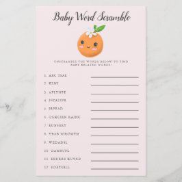 ピンクリトルかわいこちゃんベビー単語スクランブルゲーム