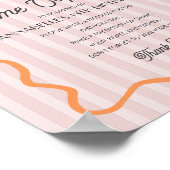 ピンクリトルかわいこちゃん柑橘系誕生日タイムカプセル ポスター (角)