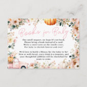 ピンクリトルカボキントラックフローラブックベビー エンクロージャーカード (正面)