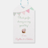 ピンクリトルカボキンパッチありがとうギフトラベル ギフトタグ (裏面)