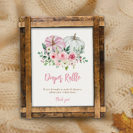 ピンクリトルカボチャヴィンテージおむつラッフル ポスター