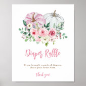 ピンクリトルカボチャヴィンテージおむつラッフル ポスター (正面)