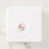 ピンクリトルカボチャ女の子ベビーシャワーメッセージカード フェイバータグ (インサイチュ)