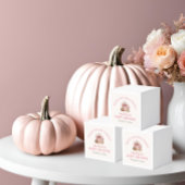 ピンクリトルカボチャ秋かわいい女の子ベビーシャワー フェイバーボックス
