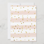 ピンクリトルカボチャ秋ベビーシャワー招待状 招待状 (裏面)