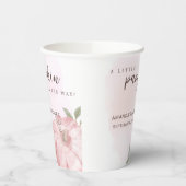 ピンクリトルカボチャ秋秋ベビーシャワー 紙コップ (左)