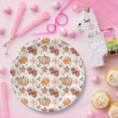 ピンクリトルカボチャ紙プレートカボチャベビーシュウェ ペーパープレート (パーティー)