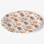 ピンクリトルカボチャ紙プレートカボチャベビーシュウェ ペーパープレート (アングル)