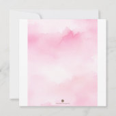 ピンクリトルカボチャ誕生日パーティーの招待 招待状 (裏面)