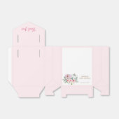 ピンクリトルカボチャ赤ちゃんシャワーありがとう フェイバーボックス (折り畳みなし)