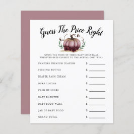 ピンクリトルカボチャ赤ちゃんシャワー価格を推測