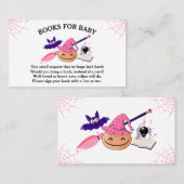 ピンクリトルカボチャ赤ちゃんシャワー本ベビー 名刺 (正面/裏面)