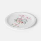 ピンクリトルカボチャ赤ちゃんシャワー ペーパープレート (アングル)