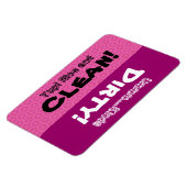 ピンクリトルスターズクリーン汚れた食洗機W1418 マグネット (左側)