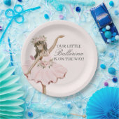 ピンクリトルバレリーナプレートバレエパーティーデコール ペーパープレート (パーティー)