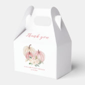 ピンクリトルパンプキンベイビーシャワー フェイバーボックス (正面サイド)