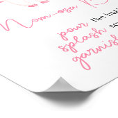 ピンクリトルブハロウィーンベビーシャワーママママオサバー ポスター (角)