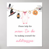 ピンクリトルブハロウィーン封筒ステーション ポスター (正面)