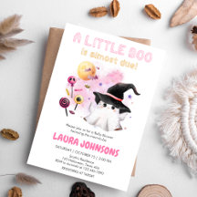 ピンクリトルブー幽霊魔女ベビーシャワー