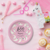 ピンクリトルブー10月ベビーシャワー ペーパープレート (パーティー)