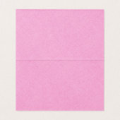 ピンクリネンシンプルブラックスクリプ結婚トの座席表 名刺 (内部フラット)