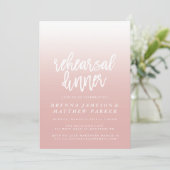 ピンクリハーグラデーションサルディナー招待状 招待状 (スタンド正面)