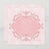 ピンクリファインメント招待状 招待状 (正面/裏面)