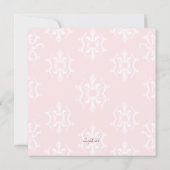 ピンクリファインメント招待状 招待状 (裏面)