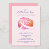 ピンクリボフォーマルンがん認識度資金調達者 招待状 (正面/裏面)