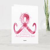 ピンクリボンありがとう サンキューカード (裏面)