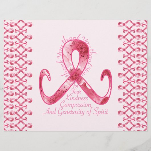 ピンクリボンありがとう チラシ (正面)