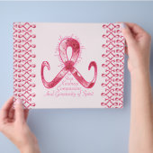 ピンクリボンありがとう チラシ (手)