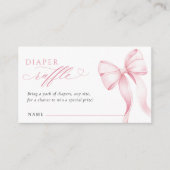 ピンクリボンおむつラッフルエンクロージャカード エンクロージャーカード (正面)