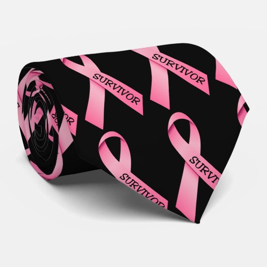 ピンクリボンがんを克服したネクタイ ネクタイ (ロール)