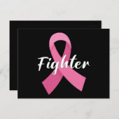 ピンクリボンがん認識度乳がん戦闘機 ポストカード (正面/裏面)