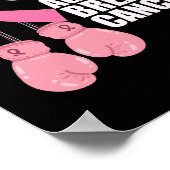 ピンクリボンがん認識度乳がん闘い ポスター (角)