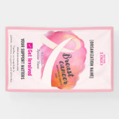 ピンクリボンがん認識度資金調達運動 横断幕 (横)