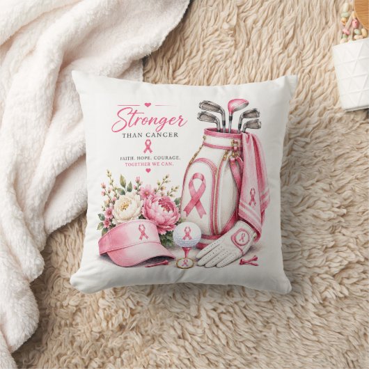 ピンクリボンで乳がん啓発を クッション (ブランケット)