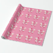 ピンクリボンで乳がん啓発  ラッピングペーパー (アンロールド)