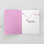 ピンクリボンとデイジー カード (内部)